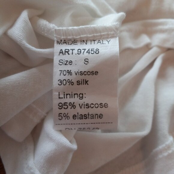 Made in Italy Silk Blouse VIOLA BORGHI - Picture 6 of 9